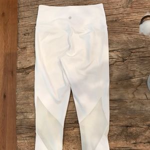 Athleta Crops with Mesh